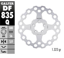 Диск гальмівний galfer передний harley-davidson (300x56x5) cubiq