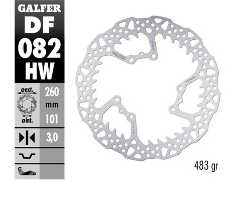 Galfer диск гальмівний передний honda crf 250r '15-'24