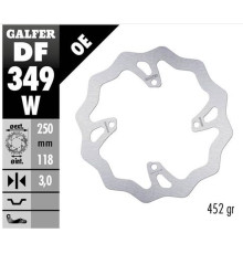 Galfer передний гальмувальний диск suzuki rm 250z/450z '06-'18 rmx 450z '10-'17 wave (250x118x3mm)