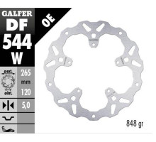 Гальмівний диск galfer задний bmw s 1000xr '20-'22 (wave fixed) (265x120x5mm)