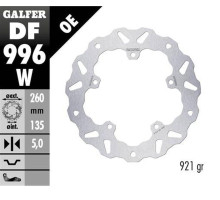 Диск гальмівний galfer задній harley-davidson (260x135x5) (хвиля) (див. опис)