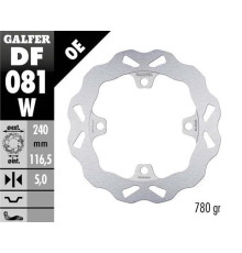 Galfer задній гальмівний диск honda cb 400x/f '13-; cb500f/x (abs) '13-'21; cb650f '14-; cb650r '19-'23; cbr650r '19-'23; forza 750 '21-'23 (wave fixed) (240x116,5x5mm)
