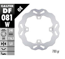 Galfer задній гальмівний диск honda cb 400x/f '13-; cb500f/x (abs) '13-'21; cb650f '14-; cb650r '19-'23; cbr650r '19-'23; forza 750 '21-'23 (wave fixed) (240x116,5x5mm)