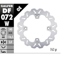 Galfer задній гальмівний диск honda cbf 500n '04-; cb600hornet'07-; cbf600s/n '04-; cb 750 hornet '22- (wave fixed) (240x116,5x5mm)