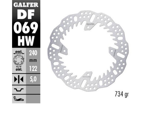 Galfer задній гальмівний диск honda cr 125/250