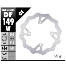 Galfer задній гальмувальний диск kawasaki kx 250f/x '20-, kx 450f '19- wave (250x115x4mm)