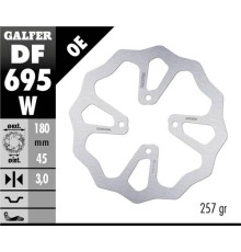 Galfer задній гальмувальний диск ktm 65 sx '23-, husqvarna tc 65 '23-, gas gas mc 65 '23- (180x45x3) (4x6,25mm) хвиля