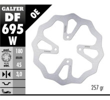 Galfer задній гальмувальний диск ktm 65 sx '23-, husqvarna tc 65 '23-, gas gas mc 65 '23- (180x45x3) (4x6,25mm) хвиля