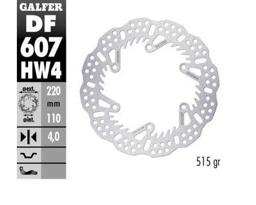 Galfer задній гальмівний диск ktm sx/exc/sx-f/exc-f '93-'23