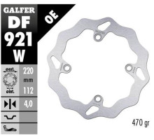 Galfer задній гальмувальний диск sherco se/sef 250/300/450 '14-, (тільки з підвіскою wp та kayaba) se 125 '21-, se-r 2.5/3.0 iside '14- wave (220x112x4mm)