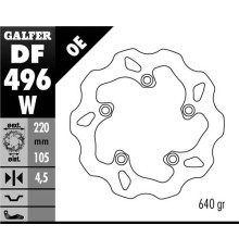 Galfer задній гальмувальний диск yamaha r6 03-16, r1 04-14 (220x105x4.5) wave (ng903)