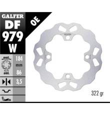 Galfer задній гальмувальний диск yamaha yxr 700 rhino '08- wave (184x86x3.5mm)