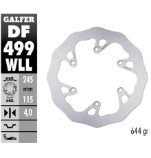 Galfer задній гальмувальний диск yamaha yz 125/250 '02-'17, yzf/wrf 250/426/450 '02-'15 wave (245x115x4mm)