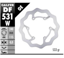 Galfer задній гальмувальний диск yamaha yz 250 '22-, yz 250f '21-, yz 450f '20- wave (240x115x4mm)