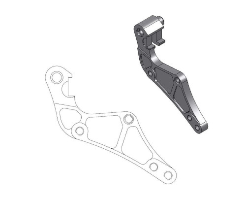 Переходник moto-master oversize 320 mm (supermoto) для oem cupport - ktm, husaberg, husqvarna (див. додатковий опис)