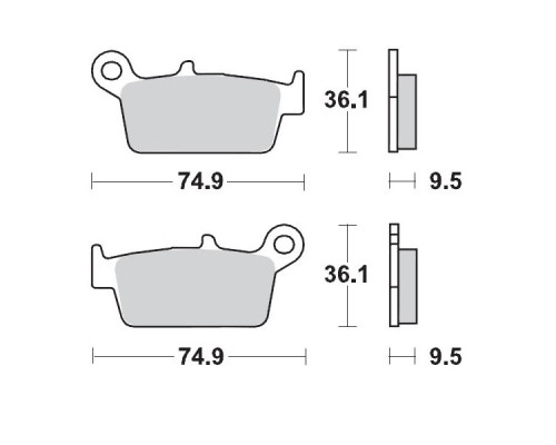 Гальмівні колодки moto-master kh131 sinter metal racing: 12 (sinterpro series racing gp) honda: cr 80-125-250-500, xr 250-400-600-650, kawa