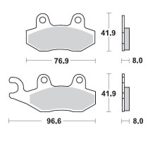 Гальмівні колодки moto-master kh135 / kh214 sinter metal enduro: 21 (nitro) kawasaki: kx125/250/500 <1993, suzuki: rm125/250 <1995, rmx250 <1995