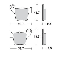 Гальмівні колодки moto-master kh346 nitro racing sinter metal soft: 22 (nitro sport) cr 125-250, crf 450