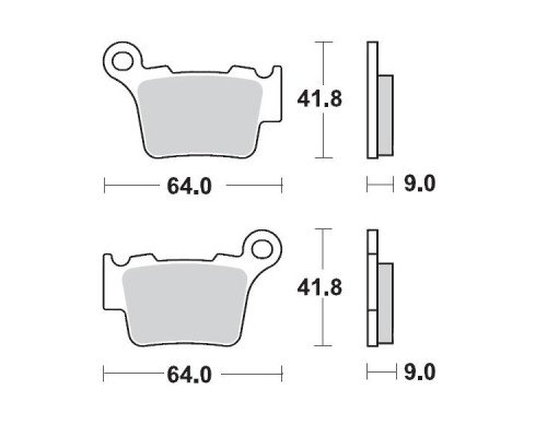 Гальмівні колодки moto-master kh368 nitro racing sinter metal soft: 22 (nitro sport) ktm 200sx, 250sx, 450sx