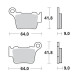 Гальмівні колодки moto-master kh368 sinter metal oem: 11 (sinterpro racing) ktm 200sx, 250sx, 450sx