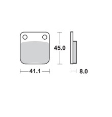 Гальмівні колодки moto-master kh54 sinter metal oem: 11 (sinterpro racing) suzuki: dr 125-200, husqvarna: cr/wr 125-250-360