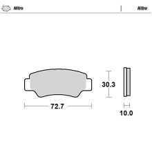 Гальмівні колодки moto-master sinter metal enduro: 21 (nitro) задні cf moto c-force 450 / 520 / 625 / 850, z-force 550 / 800 / 1000 (див. опис продукту)
