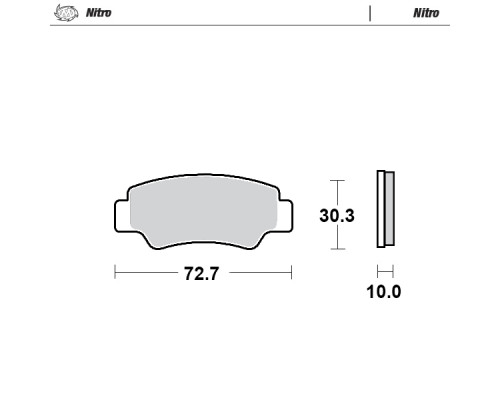 Гальмівні колодки moto-master sinter metal enduro: 21 (nitro) задні cf moto c-force 450 / 520 / 625 / 850, z-force 550 / 800 / 1000 (див. опис продукту)