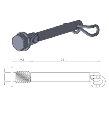 moto-master гальмівні колодки задні шпильки (вішалки) ktm sx85 '12-'19, husqvarna tc85 '14-'19