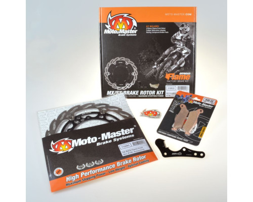 Акційний гальмівний комплект moto-master для beta rr 125/200/250/300 '13-'21, 350/390/400/430/450/480 '13-'20 складає: плаваючий диск 270mm (112268), ad