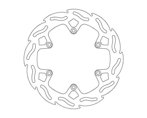 Moto-master задній гальмівний диск заводу ktm, husaberg 220 mm - 4,4 mm товщина (ng141; ng129)