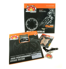 Moto-master комплект гальм (диск, колодки, переходник) gas gas ec/ecf 250/300/350 '21-, ex/exf 250/300/450, mc/mcf 125/250/350/450 '23-, husqvarna fe 250/350/450/501 '22, fx 3 50/450 '23-, te 150i/250i '23-, braktec caliper
