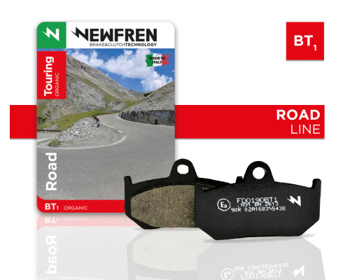 Гальмівні колодки newfren передні kh181 (touring organic) brembo передні
