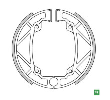 Гальмівні колодки newfren передні ktm mx 125/250 '83, mx 500 '82, (140x25mm)