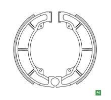 Гальмівні колодки задні newfren kawasaki el 250 '90-'03, er-5 '97-'07, klf 220 '88-'02, z 440 '79-'83, z 440 ltd '82-'84, zr 550 '83-'84 (160x30mm)