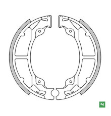 Гальмівні колодки задні newfren kawasaki kd 80 '88-'90, kdx 200 '83-'88, kh 125 '77-'81, kx 125 '82-'85 (110x30mm)