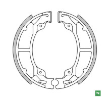Гальмівні колодки задні newfren kawasaki kd 80 '88-'90, kdx 200 '83-'88, kh 125 '77-'81, kx 125 '82-'85 (110x30mm)