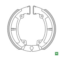 Гальмівні колодки newfren задні kawasaki klr 250 '84-'05, kl 250 '80-'84, передні kdx 200 '83-'85 (120x35mm)