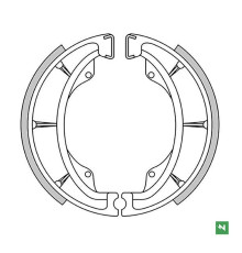 Задні гальмівні колодки newfren kawasaki klr 600 '84-'94, kx 500/250 '82-'86, kx 125 '74-'80, kh 125 '82-'98, bn 125 eliminator '00-'07, ar 125 '82-'94, suzuki en 125 '05- '09, gn 125 '82-'05
