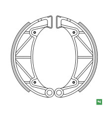 Гальмівні колодки newfren yamaha sr250 '87-'94 (150x25mm)