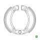 Newfren продаж гальмівні колодки yamaha dt 50 78-86 ,rd 50/80 , yz 80 , ЗАДНІ125/250 77-92 ( 110x25mm)
