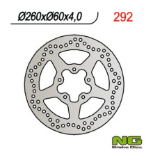 Ng передній гальмівний диск aprilia 50/125/200/250/400/500 scarabeo, piaggio medley 125/150 16-18 (260x60x4.0mm) (5x8.5mm) - замінює ng1592