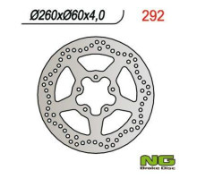 Ng передній гальмівний диск aprilia 50/125/200/250/400/500 scarabeo, piaggio medley 125/150 16-18 (260x60x4.0mm) (5x8.5mm) - замінює ng1592