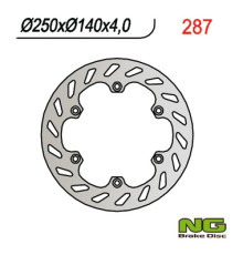 Диск гальмівний передній aprilia rx 50`03-06, etx 125`85-90, rx 125`89-00 (250x140x4)