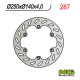 Диск гальмівний передній aprilia rx 50`03-06, etx 125`85-90, rx 125`89-00 (250x140x4)