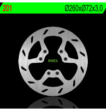 Ng передній гальмівний диск beta rr50 08-09, supermotard 50 14-15, art 50 03-05 (260x72x3.0mm) (6x6.5mm)