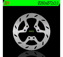 Ng передній гальмівний диск beta rr50 08-09, supermotard 50 14-15, art 50 03-05 (260x72x3.0mm) (6x6.5mm)