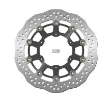 Диск гальмівний передній bmw f 650/700/800 gs '93-'19, aprilia pegaso 650 '86-'08 (300x105x5mm) (6x6.5) хвиля плаваюча (алюмін. центр)