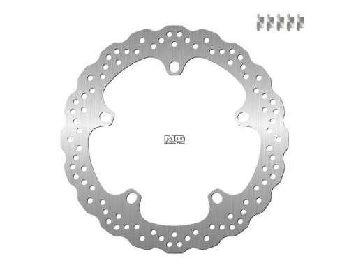 Ng передній гальмівний диск bmw f 800 / r850,1100,1150 / k 1200 / 1300 / 1600 (320x181x4.8mm) (5x14.0mm) хвиля