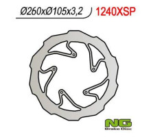Ng передній гальмівний диск bmw g 450x '08-'11 (260x105x3.2) хвиля (5x6.00mm)