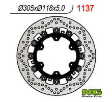 Ng передній гальмівний диск bmw k1100lt/rs '89-00, r1100gs/r '93-94, r1100r/rt/rs '92-01 (305x118x5mm) (6x9.0mm) плаваючий